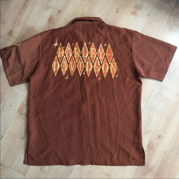 Harley Davidson Vintage Style Button Up - Picture 1 of 10